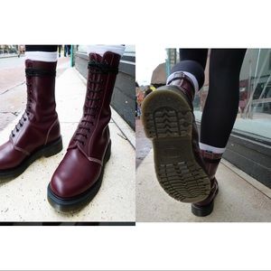 NEW SOLOVAIR VEGETARIAN BURGANDY. Boots Size 9